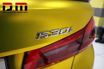 [디엠][자동차멀티샵][대구랩핑전문] bmw 5시리즈 520d 전체랩핑,부분랩핑 (사이드미러-리얼카본랩핑,무광카본-부분랩핑,데칼-바이퍼라인) 시공 / 대구 수성구