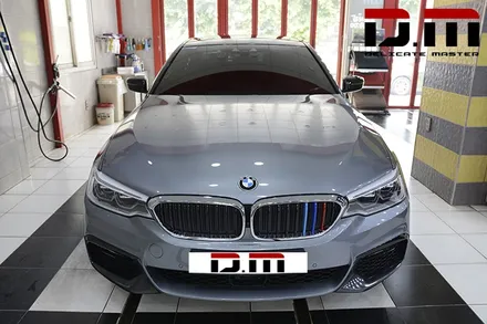 [디엠][대구랩핑전문] bmw 5시리즈 g30 루프스킨 + 사이드미러 부분랩핑(포인트랩핑) + 실내랩핑 (실내 카본랩핑) / 대구 수성구
