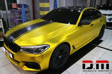[디엠][자동차멀티샵][대구랩핑전문] bmw 5시리즈 520d 전체랩핑,부분랩핑 (사이드미러-리얼카본랩핑,무광카본-부분랩핑,데칼-바이퍼라인) 시공 / 대구 수성구