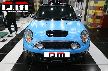 [디엠][자동차멀티샵][대구랩핑전문] BMW 미니쿠퍼 랩핑지 제거후 전체랩핑 재시공 /부분랩핑(포인트랩핑) / 대구 수성구