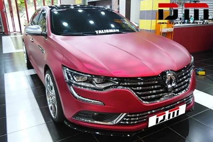 [디엠][대구랩핑전문] 삼성 SM6 - mactac 무광 Cherry Red 크롬 전체랩핑 시공 / 대구 수성구