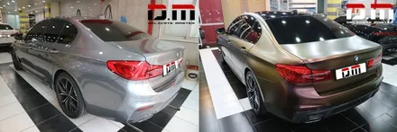 [디엠][자동차멀티샵][대구랩핑전문] BMW 5시리즈 G30 3M 카멜레온 필름 전체랩핑 + 무광카본 부분랩핑 시공 / 대구 수성구