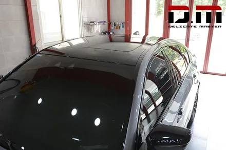 [디엠][대구랩핑전문] bmw 5시리즈 g30 루프스킨 + 사이드미러 부분랩핑(포인트랩핑) + 실내랩핑 (실내 카본랩핑) / 대구 수성구