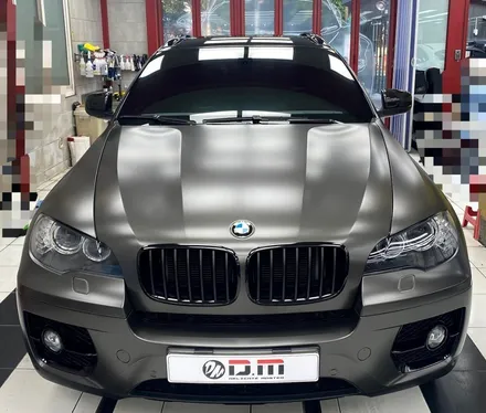 <BMW X6>  랩핑 카스킨 휠도색, 가죽복원, 데쉬보드 복원, 썬팅 시공 후기. / 대구 수성구