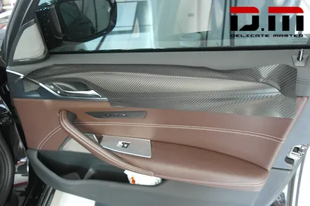 [디엠][자동차멀티샵][대구랩핑전문] bmw 5시리즈 g30 실내랩핑(실내카본랩핑) 시공 / 대구 수성구
