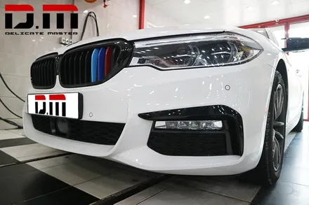 [디엠][자동차멀티샵][대구랩핑전문] BMW 5시리즈 루프스킨 + 부분랩핑(bmw3색랩핑) 시공 / 대구 수성구