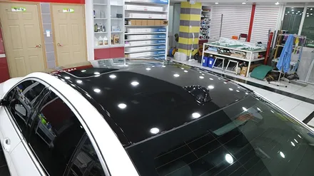 [디엠][자동차멀티샵][대구랩핑전문] BMW 5시리즈 전체랩핑/루프스킨/사이드미러,리어디퓨저 부분랩핑 시공 / 대구 수성구