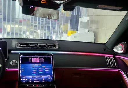 <벤츠 S450> 감성튜닝의 최고 실내무드등/ 대구 수입차 벤츠엠비언트, 엑티브 엠비언트, 리어모니터 장착 시공후기. / 대구 수성구