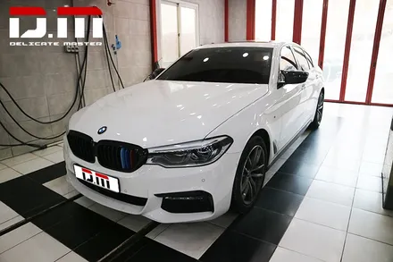 [디엠][자동차멀티샵][대구랩핑전문] BMW 5시리즈 루프스킨 + 부분랩핑(bmw3색랩핑) 시공 / 대구 수성구