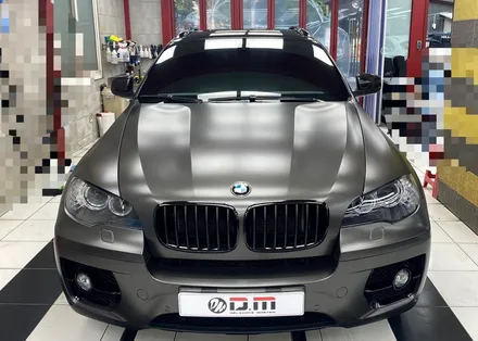 <BMW X6>  랩핑 카스킨 휠도색, 가죽복원, 데쉬보드 복원, 썬팅 시공 후기. / 대구 수성구