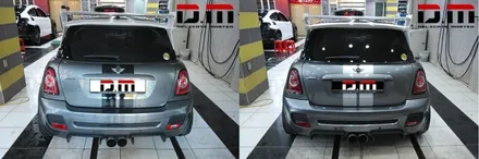[디엠][자동차멀티샵][대구랩핑전문] BMW 미니쿠페 데칼시공 + 사이드미러 포인트랩핑(부분랩핑) 시공 / 대구 수성구