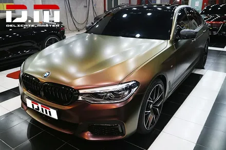 [디엠][자동차멀티샵][대구랩핑전문] BMW 5시리즈 G30 3M 카멜레온 필름 전체랩핑 + 무광카본 부분랩핑 시공 / 대구 수성구