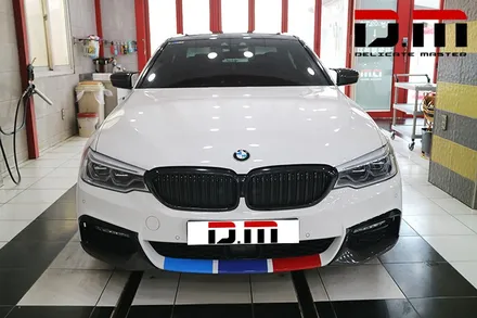 [디엠][자동차멀티샵][대구랩핑전문] BMW 5시리즈 루프스킨 + 부분랩핑(bmw3색랩핑) 시공 / 대구 수성구