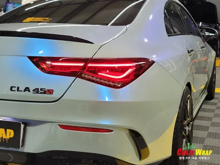 부산정관 \'벤츠CLA 45 AMG\' 택랩 아주르마야 블루 랩핑후기 / 부산 기장군