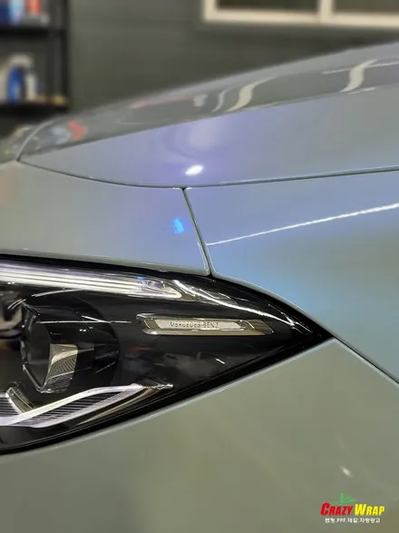 부산정관 \'벤츠CLA 45 AMG\' 택랩 아주르마야 블루 랩핑후기 / 부산 기장군