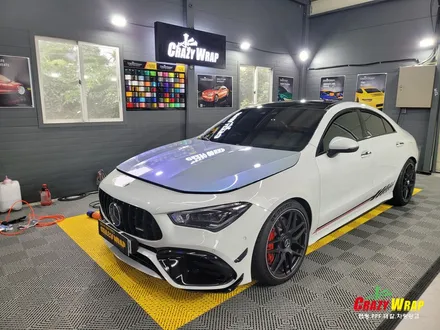 부산정관 \'벤츠CLA 45 AMG\' 택랩 아주르마야 블루 랩핑후기 / 부산 기장군