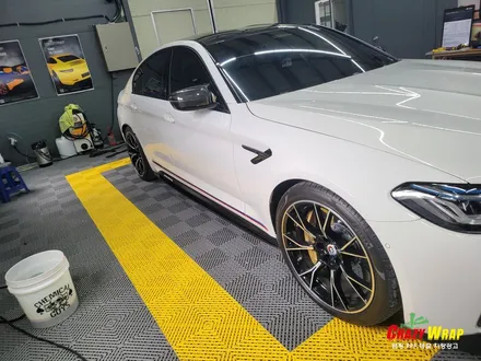 [부산정관] \'BMW M5\' 택랩 전체랩핑 시공후기 / 부산 기장군