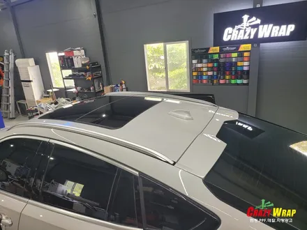 부산정관 \'BMW X6\' 루프스킨 창틀크롬죽이기 시공후기 / 부산 기장군