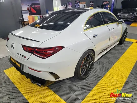 부산정관 \'벤츠CLA 45 AMG\' 택랩 아주르마야 블루 랩핑후기 / 부산 기장군