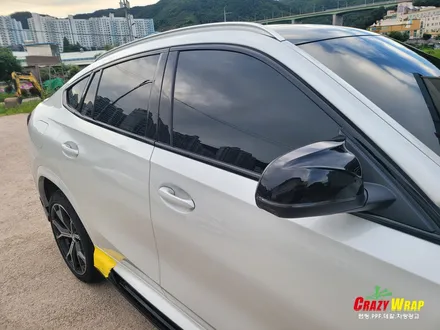 부산정관 \'BMW X6\' 루프스킨 창틀크롬죽이기 시공후기 / 부산 기장군