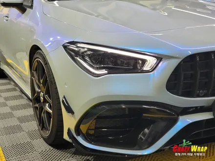 부산정관 \'벤츠CLA 45 AMG\' 택랩 아주르마야 블루 랩핑후기 / 부산 기장군