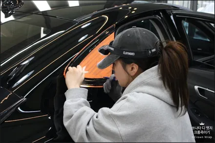 [부산 사상] 쏘나타 디 엣지 크롬죽이기, 까다로운 작업도 완벽하게! 스포티함 200% 끌어올리기 / 부산 사상구