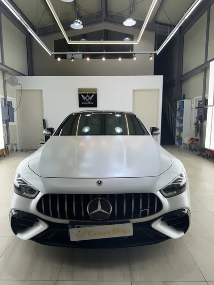 부산랩핑 AMG GT43 전체랩핑,전체 크롬죽이기  퀄리티 마감 랩핑 잘하는 곳 / 부산 사상구