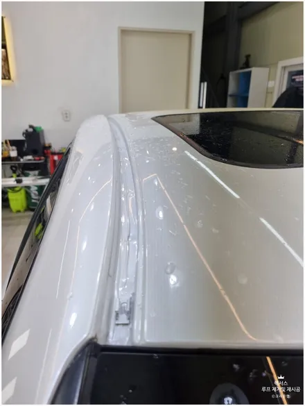 [부산랩핑] 랩핑제거 전문 갈라진 루프스킨 랩핑제거 가격 / 부산 사상구