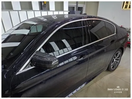 부산 사상 랩핑 PPF 전문 BMW G30 520I 윈도우 크롬 죽이기 가격과 시공 / 부산 사상구