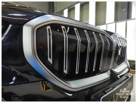 양산 랩핑 BMW 5시리즈 (G60) 아이코닉 그릴 블랙 크롬죽이기 랩핑으로 드레스업 효과 / 부산 사상구