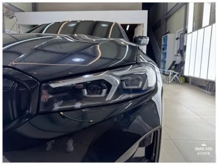 스모그 헤드라이트 PPF시공 하는이유, BMW 340I 라이트 필름 작업 / 부산 사상구