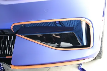 부산 랩핑 EV6 GT 전체 시공 무광 블루 매력적이네 / 부산 사상구