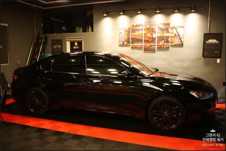 그랜저 IG 전체 랩핑 제거, 2년 지난 사틴블랙 도장면 손상 없이 벗기는 법 / 부산 사상구