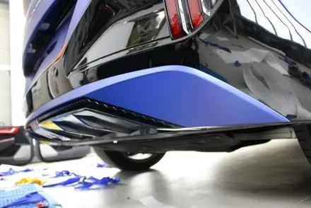 부산 랩핑 EV6 GT 전체 시공 무광 블루 매력적이네 / 부산 사상구