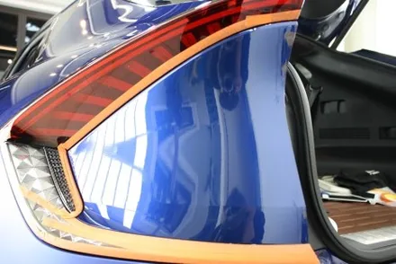 부산 랩핑 EV6 GT 전체 시공 무광 블루 매력적이네 / 부산 사상구