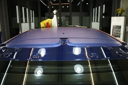 부산 랩핑 EV6 GT 전체 시공 무광 블루 매력적이네 / 부산 사상구