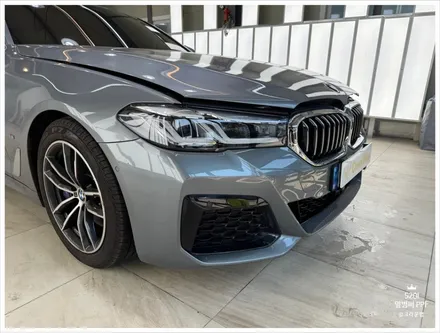 부산 사상 PPF 전문 BMW 5시리즈 520I G30 사고 PPF 재시공 작업 / 부산 사상구