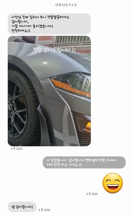 머스탱 범퍼 사이드 PPF / 부산 사상구