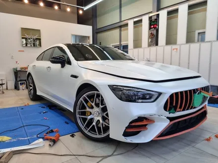 부산랩핑 AMG GT43 전체랩핑,전체 크롬죽이기  퀄리티 마감 랩핑 잘하는 곳 / 부산 사상구