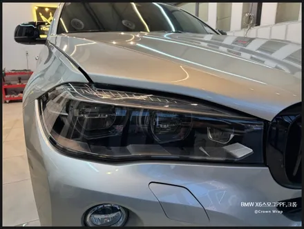 부산 BMW X6 스모그 헤드라이트 PPF와 크롬죽이기 랩핑 블랙스타일의 완성 / 부산 사상구
