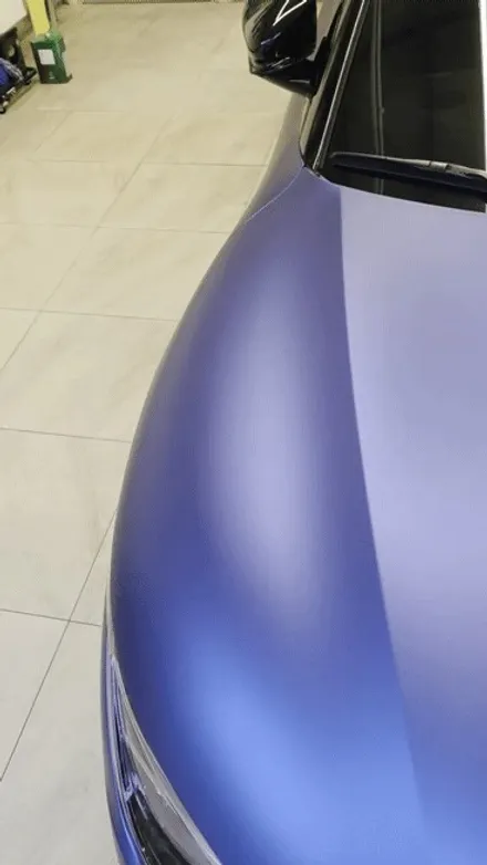 부산 랩핑 EV6 GT 전체 시공 무광 블루 매력적이네 / 부산 사상구