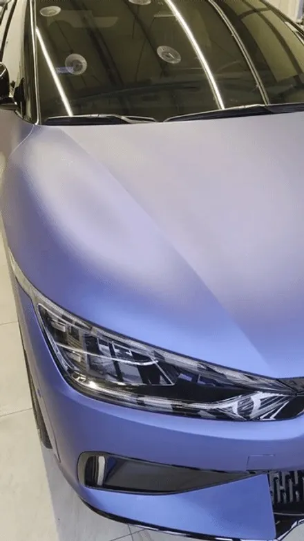 부산 랩핑 EV6 GT 전체 시공 무광 블루 매력적이네 / 부산 사상구