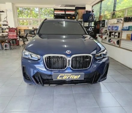 bmw x3  실내. 사이드미러 3m 카본유광랩핑 / 부산 기장군