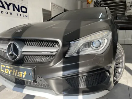 부산 전체랩핑 벤츠 CLA45AMG 에이버리 사틴블랙 랩핑 / 부산 기장군