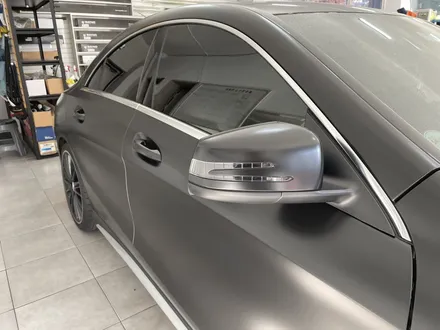 부산 전체랩핑 벤츠 CLA45AMG 에이버리 사틴블랙 랩핑 / 부산 기장군
