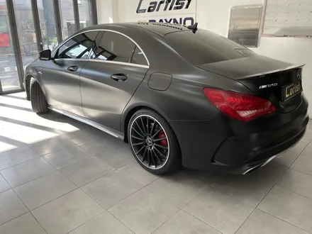 부산 전체랩핑 벤츠 CLA45AMG 에이버리 사틴블랙 랩핑 / 부산 기장군
