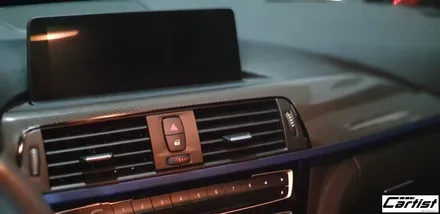 부산 울산 양산 카티스트 BMW 320D M패키지 - 유광 리얼 카본 랩핑 루프스킨 & 실내 랩핑 / 부산 기장군