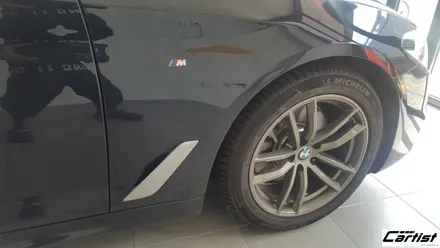 부산 기장 정관 카티스트 BMW 520D - 클리프디자인 무광블랙 외관 부분랩핑 / 부산 기장군