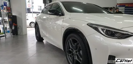 부산 울산 양산 정관 카티스트 인피니티 Q30S - 클리프디자인 카본 필름 랩핑 부분시공 / 부산 기장군