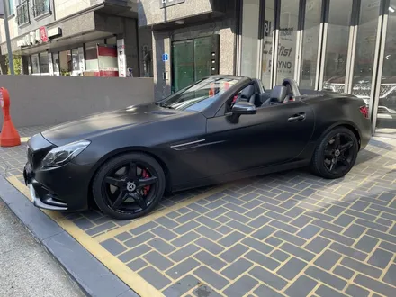 부산 랩핑 기장 정관 일광 벤츠 SLC43 에이버리 사틴블랙 전체랩핑 / 부산 기장군